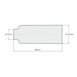 1065000H Manžeta 70x110-350 L za utovarne rampe
